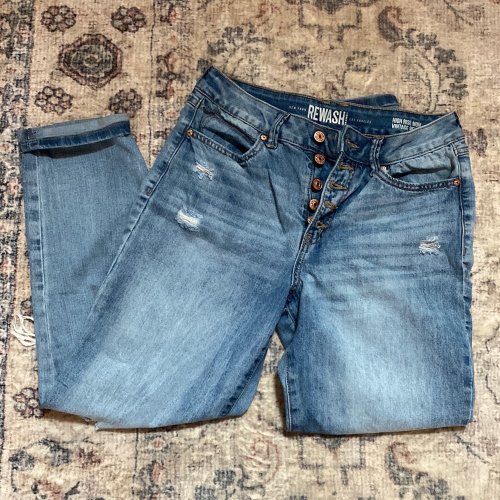 Rewash Vintage High Rise Mom Jeans